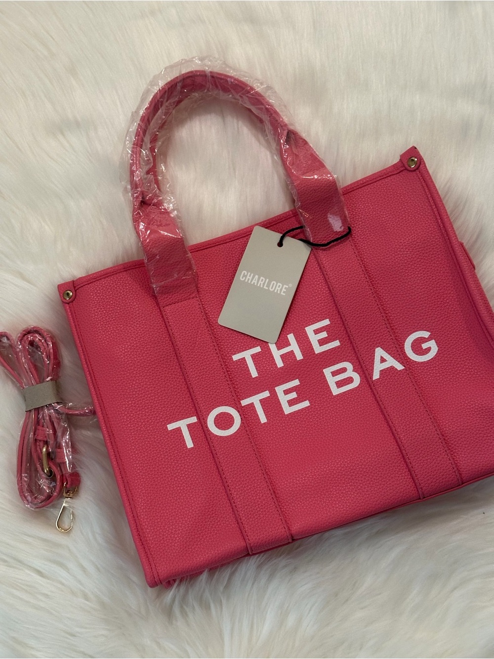 PINK AND WHITE ‘THE TOTE BAG’